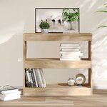 vidaXL Bibliothèque/Séparateur de pièce chêne sonoma 80x30x72 cm