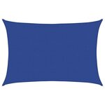 vidaXL Voile d'ombrage 160 g/m² rectangulaire bleu 5x6 m PEHD