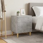 vidaXL Cabinet de chevet 2 Pièces Gris béton 43 x 34 5 x 50 cm