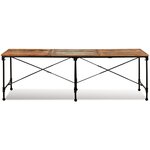 vidaXL Table de salle à manger Bois de récupération massif 240 cm