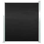 vidaXL Auvent latéral rétractable de patio 140x500 cm Noir