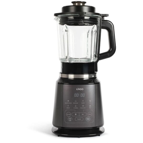 LIVOO DOP212 - Blender chauffant - Départ différé - Bol gradué 2L - Couteau 6 lames - Commandes tactiles et affichage LED