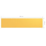 vidaXL Écran de balcon Jaune 90x400 cm Tissu Oxford