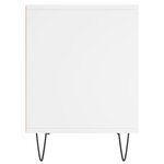 vidaXL Tables de chevet 2 Pièces blanc 40x35x50 cm bois d’ingénierie