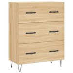 vidaXL Buffet chêne sonoma 69 5x34x90 cm bois d'ingénierie