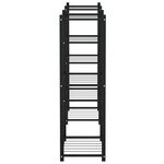 vidaXL Jardinière 83x25x80 cm Noir Fer