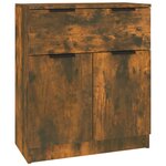 vidaXL Buffets 3 Pièces Chêne fumé Bois d'ingénierie