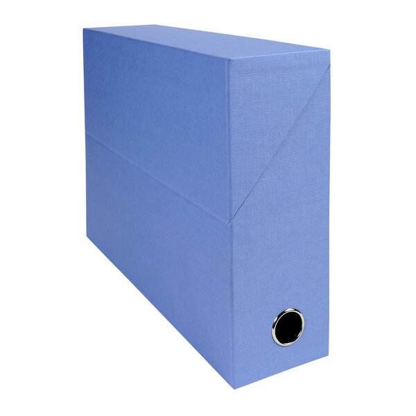 Boîte de classement carton toilé exacompta dos 9 cm bleue - lot de 5