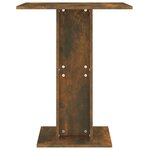 vidaXL Table de bistro Chêne fumé 60x60x75 cm Bois d'ingénierie