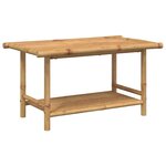 vidaXL Table basse 90x50x45 cm bambou