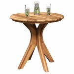 vidaXL Table d'appoint Marron 55 x 55 x 51 cm Bois de teck massif