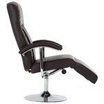 vidaXL Fauteuil TV marron similicuir