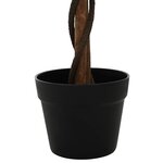 vidaXL Plante Ficus artificielle Vert 90 x 16 x 110 cm Tissu et bois