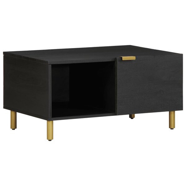 vidaXL Table basse Noir 80x50x40 cm Bois d'ingénierie