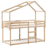 vidaXL Lit superposé sans matelas 80x200 cm bois de pin massif