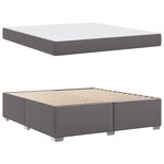 vidaXL Cadre de lit Gris 180 x 200 cm Faux cuir