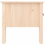 vidaXL Tables d'appoint 2 Pièces 50x50x49 cm Bois massif de pin