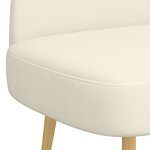 vidaXL Banc rembourré avec dossier Crème 110 x 60 x 76 cm