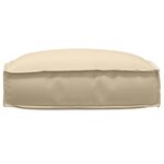vidaXL Coussin pour assise de palette Beige 50 x 50 x 12 cm
