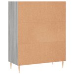 vidaXL Bibliothèque sonoma gris 69 5x32 5x90 cm bois d'ingénierie