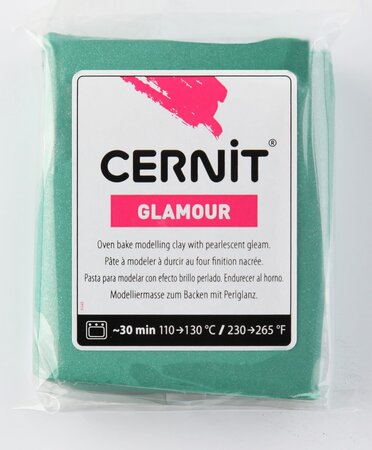 Pâte Cernit Glamour 56 g Vert (600) - Cernit