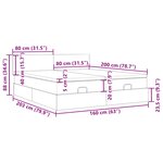 vidaXL Cadre de lit ottoman avec matelas vert foncé 160x200 cm velours