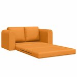 vidaXL Canapé-Lit Jaune foncé 148 x 71 x 83 cm tissu
