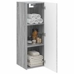 vidaXL Cabinet de Salle de Bain Mural Sonoma gris 33 x 34 5 x 100 cm