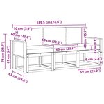vidaXL Ensemble de canapés d'extérieur 3 pc Naturel et Crème
