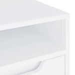 vidaXL Meuble TV VISNES blanc 60x40x38 cm bois d'ingénierie