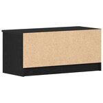 Meuble TV vidaXL Noir Chêne 80x35x36 5 cm Bois aggloméré