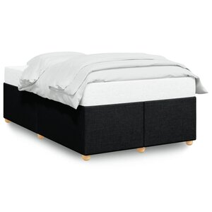 vidaXL Cadre de lit Noir 120x200 cm Tissu