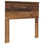 vidaXL Cadre de lit Bois ancien 75 x 190 cm Bois d'ingénierie
