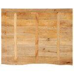 vidaXL Dessus de table à bord vivant 90x80x2 5 cm bois massif manguier