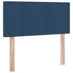 vidaXL Lit avec rangement et matelas avec matelas Bleu 90 x 200 cm