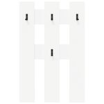 vidaXL Porte-manteau mural Blanc 65 x 3 x 100 cm Bois d'ingénierie