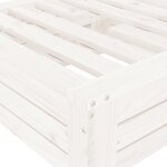vidaXL Couvercle de base de parasol blanc bois massif de pin