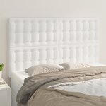 vidaXL Têtes de lit 4 Pièces Blanc 72x5x78/88 cm Similicuir