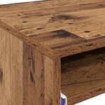 vidaXL Bureau d'écriture Vieux bois Bois d'ingénierie Standard Rangement