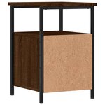 vidaXL Table de chevet chêne marron 34x35 5x50 cm bois d'ingénierie