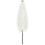 vidaXL Parasol de jardin avec mât en acier blanc 388x388x248 cm