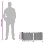 vidaXL Lit surélevé 80x80x38 cm Polypropylène