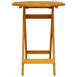 vidaXL Ensemble de bistro pliable 3 Pièces bois d'acacia solide