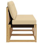 vidaXL 2 Pièce Sofa de milieu extérieur