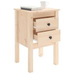 vidaXL Table de chevet 40x35x61 5 cm Bois de pin massif