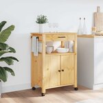 vidaXL Chariot de cuisine MONZA 60x40x88 5 cm bois massif de pin