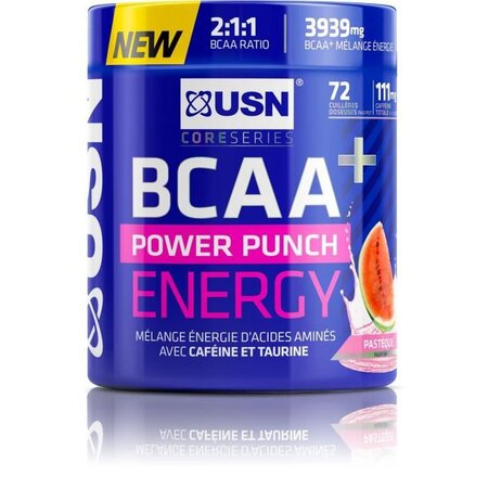 USN Boisson BCAA Power Punch Energy - Pasteque - 400 g