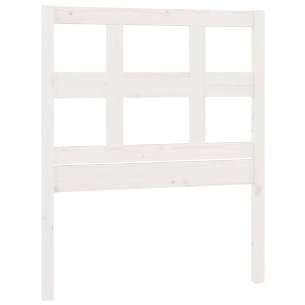 vidaXL Tête de lit Blanc 95 5x4x100 cm Bois massif de pin