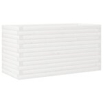 vidaXL Jardinière blanc 90x40x46 cm bois de pin massif