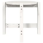 vidaXL Table basse Blanc Ø 52 5x45 cm Bois massif de pin